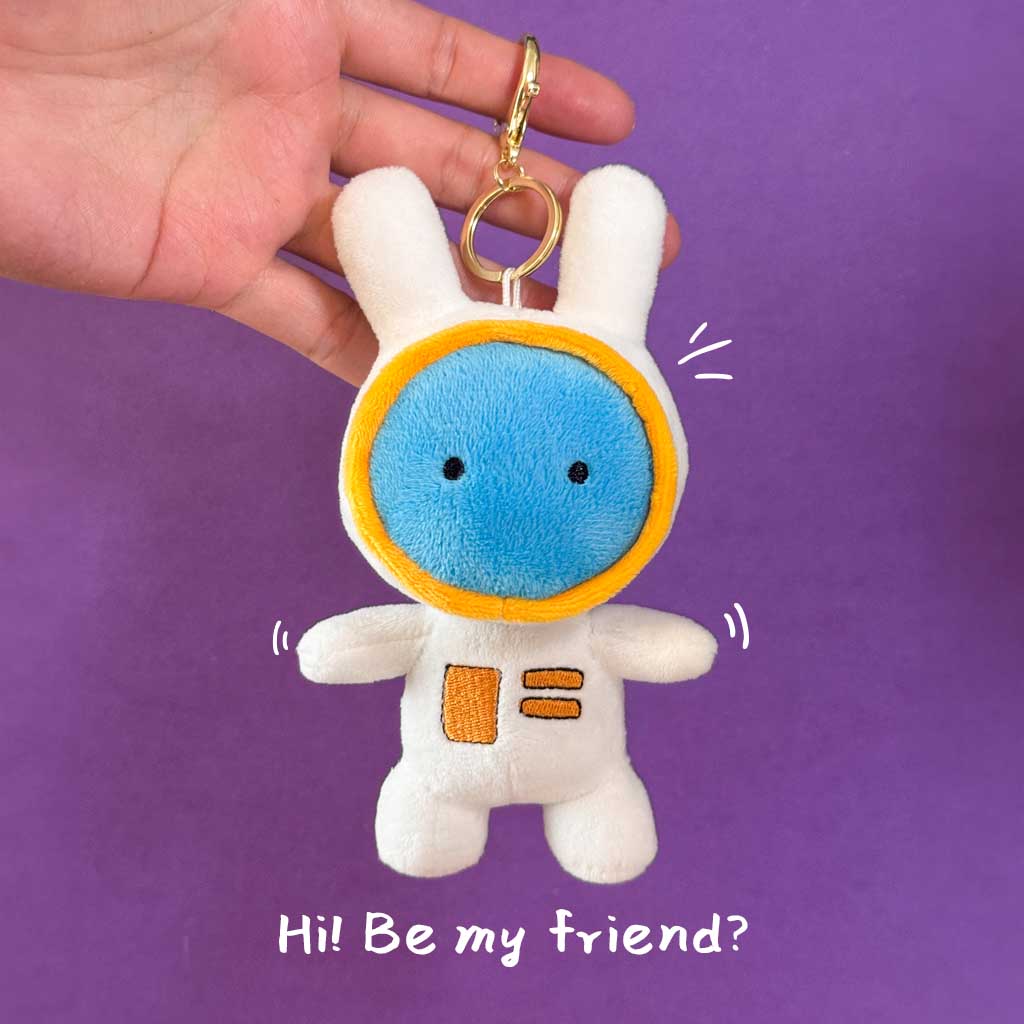 Plushtoy Keychain - Space Rabbit Studio