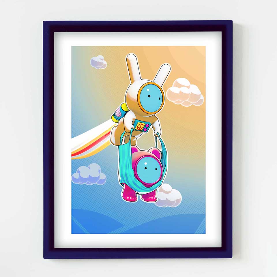 Print | Space Rabbit Delivery - Space Rabbit Studio